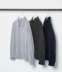 UNIQLO／ユニクロ／ブラッシュドジャージーオーバーサイズブルゾン／グレー／L