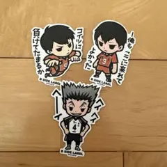 ハイキュー!!ステッカー 3枚セット
