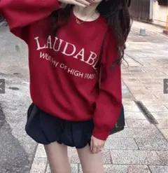 未使用タグ付き‼️GRL ロゴジャガードニットトップス[ru1218]