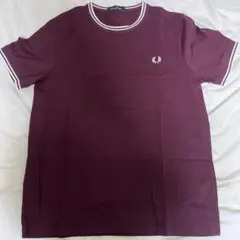 FRED PERRY リンガーTシャツ バーガンディ