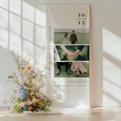 ウェルカムボードとして使えるウェルカムタペストリー