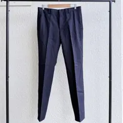 【極美品】WACKO MARIA カシミヤ混 スラックス L 紺 ストライプのサムネイル