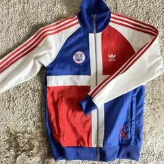 レア90s《アディダス》ドミニカ共和国代表 刺繍トラックジャケット ジャージ/L