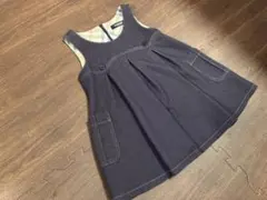 バーバリーダークネイビー ジャンバースカート