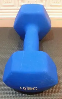 ソフトダンベル 10kg 1個 カラーダンベル 10キロ 青 ブルーのサムネイル