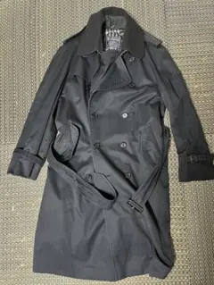 希少◆ヴィンテージバーバリー トレンチコート 襟付き ライナー付 L相当
