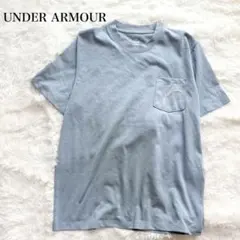 アンダーアーマー 半袖Tシャツ クルーネック ロゴ刺繍 シンプル スポーツ ラフ