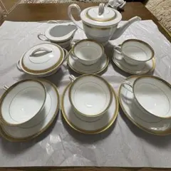 ノリタケ インペリアルブラック 食器セット ティーポット カップ