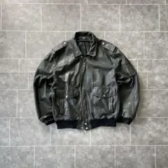 本革 レザージャケット 90's vintage A-2 G-1 ブラック