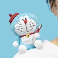 100％ドラえもん＆フレンズ展 肩のせ ぬいぐるみ まんが家 ドラえもん
