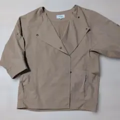 GLOBAL WORK オーバーサイズベージュジャケット Lサイズ　八分袖