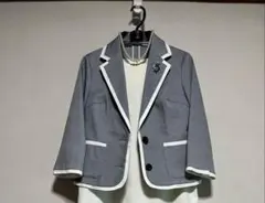 DearPrincessテーラードジャケット グレーに白 入学式セレモニー38