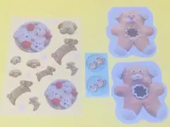 〚C〛oyaMADE クッキー クマ シール メモ セット 切り売り おすそ分け