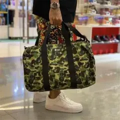 A BATHING APE BAPE カモ柄 ダッフルバッグ - メルカリ