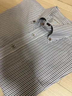 ORIHICA ストライプ 長袖シャツ Mサイズ