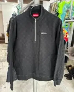 Supreme ハーフジップ スウェット ブラックのサムネイル