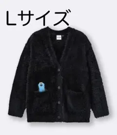 gu オーバーサイズカーディガン パペットスンスン　Lサイズ ブラック 黒