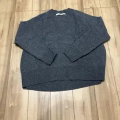 FRAMeWORK ウールカシミヤ Vネックニット グレーのサムネイル