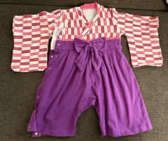 ベビー　袴ロンパース