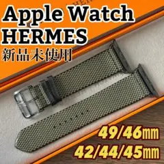 2993 未使用　Apple Watch エルメス　ジャンピング　グリーンバンド