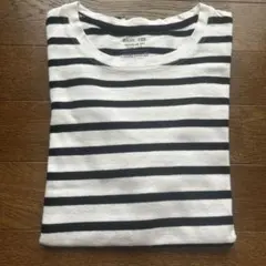 GU ストライプ 半袖Tシャツ BASIC TEE