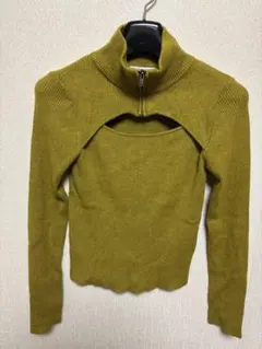 MURUA ハーフジップニット