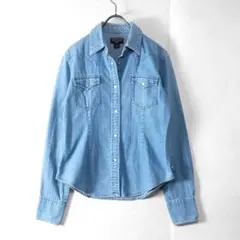 ポロジーンズ ラルフローレン / デニムシャツ S 青 ダンガリー