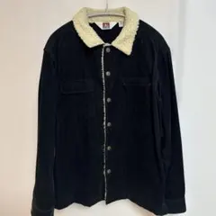 ブラックコーデュロイボアジャケット