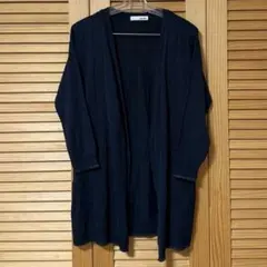 SHOO LA RUE 長袖 カーディガン ネイビー Mサイズのサムネイル