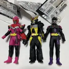 【新品】ソフビライダー烈伝　ゲキトツ！ライダーバトル　3種セット