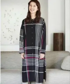 サニークラウズ ドデカいチェックの切り込みチュニック