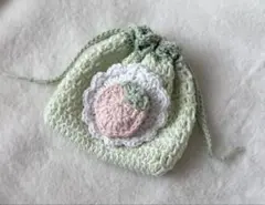 かぎ編み　いちご　巾着　編み物