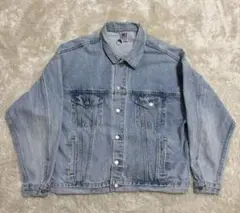 80s〜90s USA製デニムジャケットXL エンボス加工