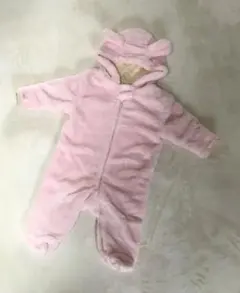 【新品】くま耳 ジャンプスーツ カバーオール アウター 80