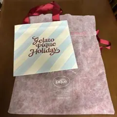 【Lサイズ】ジェラピケ クリスマス 限定✨ラッピング 紙袋 巾着セット