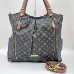 美品　ラシット　2WAY　トートバッグ　総柄　肩掛け可能