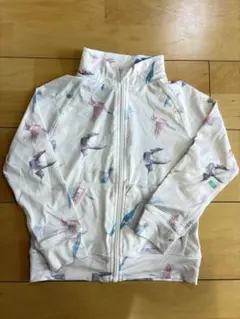 カラフルな鳥柄 ラッシュガード 100cm