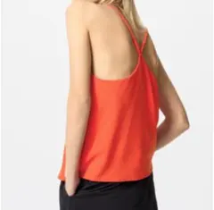 UNIQLO ユニクロ　レディース　クレープジャージーブラキャミソール M 赤