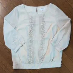 NATURAL BEAUTY BASIC 七分袖ブラウス ベージュ L