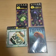PIXAR くじ　ラバーチャーム ステッカーメリダ　インサイドヘッド　ルカ