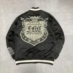 MSGR サテンスタジャン ビッグクレスト ストリート バイカー Y2K