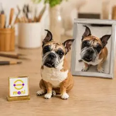 うちの子似顔絵オーダー 犬のペットフィギュア 写真から