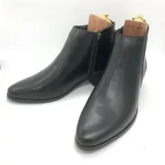 【美品】 ヒール ジッパーブーツ 黒