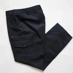 美シルエット✨セオリーリュクス ナイロンアンクルカーゴパンツ センタープレス