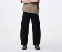 GU Msバレルレッグジーンズ 09ブラック、31inch