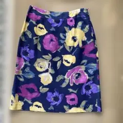 LAURA ASHLEY 花柄タイトスカート サイズ9