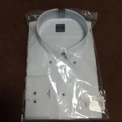 新品未開封　47-87　Ｙシャツ　長袖　ボタンダウン　白