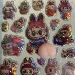 ラブブ　おしりシール　☆オーロラ☆ 3シート