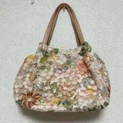 MICHEL KLEIN 花柄ハンドバッグ