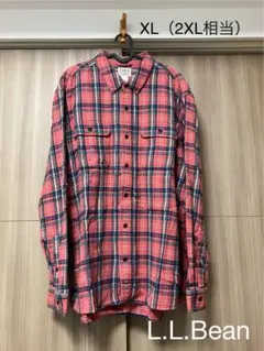 L.L.Bean エルエルビーン　ネルシャツ　メンズ　XL 赤系